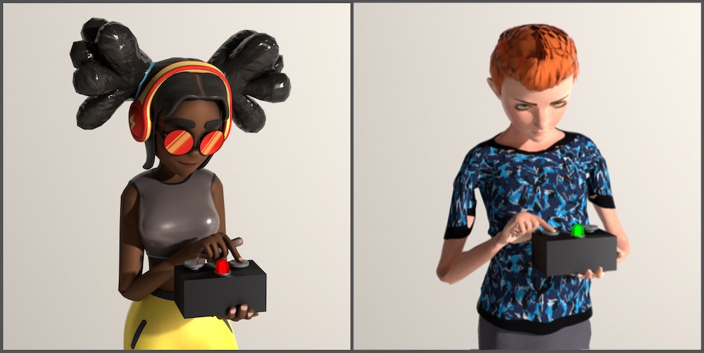 Alice and Bob experiment with Mermin's boxes